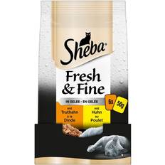 Sheba fresh Sheba 6 x 50 g Kalkoen Kip Fresh Fine