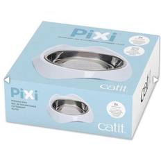Catit Pixi Dish 2.2 H x 6.2 W x 6.2 D in Plastic in White