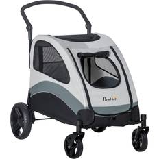 Pawhut Jogger Stroller Black Grey 259.08cm
