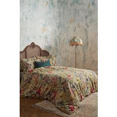 Edinburgh Weavers 200 Thread Count Piped Duvet Cover Beige, Pink