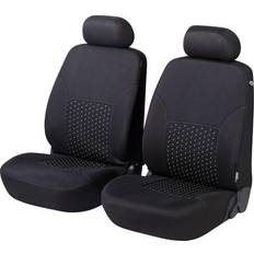 Walser DotSpot 11938 Cubreasiento negro/gris Poliéster delante SEAT: Ibiza 3, Leon II Hatchback, Leon I Hatchback, VOLKSWAGEN: Golf 4, Passat B6 Sedán