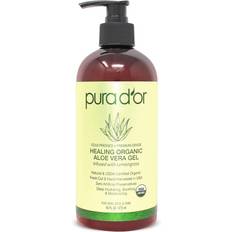Pura d'or 16 Oz Organic Aloe Vera Gel Lemongrass
