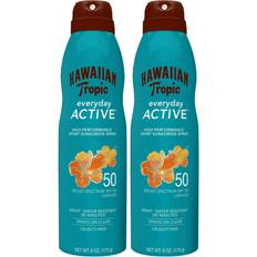Hawaiian Tropic SPF 50 Broad Spectrum Island Sport Sunscreen Spray 6 Oz Pack of 2