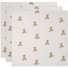 Musselin Jollein Mulltuch Musselin 3er-Pack 70x70cm Teddy Bear