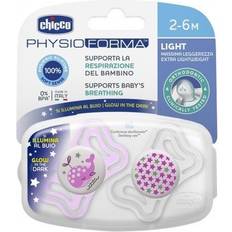 Chicco Physio Light Boy Night dummy 2-6 m 2 pc