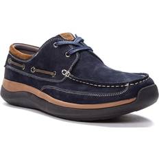 Blue - Men Boat Shoes Men's Propet Pomeroy Deck Shoes