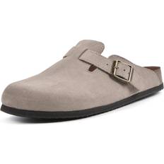 Slip-On Sandals White Mountain Women's Bari Footbed Sandal, Taupe/Suede