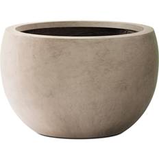 Kante 20" W Round Pure Metal Pots, Seamless Garden