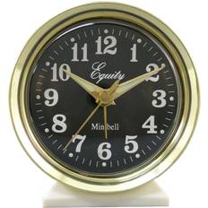 LA CROSSE TECHNOLOGY 12020 equity wind-up bell metal analog alarm clock