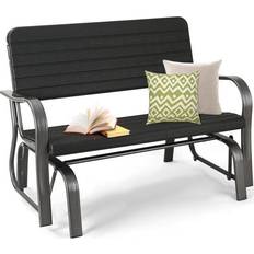 Giantex Steel Swing Bench Loveseat