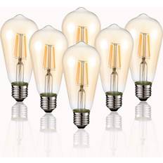 Pear Light Bulbs HESSION Vintage Edison LED Lamps 40W E26