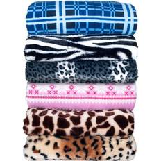Lavish Home Fleece Sherpa Blankets Pink