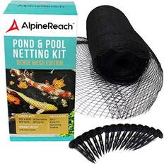 Black Fence Netting Koi Pond Reticolato Kit Gift Box 4.5m x 6m - Tessuto A Maglia Fine Heavy Duty Stretch Copertura Della Rete Per Le Foglie - Protegge Koi Fish Da Blue Heron Uccelli Gatti Predators Protezione Uv Stakes Inclusi