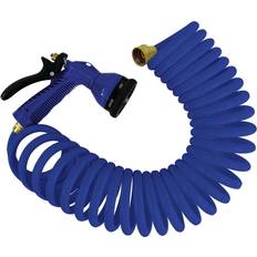 Blue Hose Connectors Whitecap 50&39; blue coiled hose nozzle