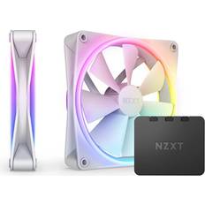 F140 rgb duo NZXT F140RGB Duo 140mm RGB Fan Twin Pack White 120mm