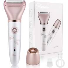 Electric razor for women renfox 2 in 1 face and body shaver for women bikin