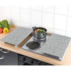 Granit set Wenko 2er-Set Herdabdeckplatten 'Granit-Optik'