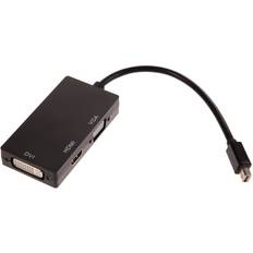 Cables AYA 3 Thunderbolt Mini Display Port DP to DVI VGA iMac Mac Book Air Mac Book Pro