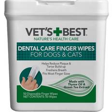 Vets Best Pets Vets Best Dental Care Finger Wipes Reduces Plaque & Freshens