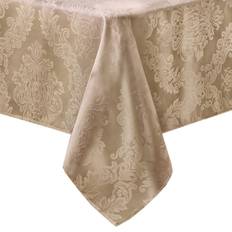 Elrene Home Fashions Barcelona Jacquard Damask Oblong Tablecloth Beige, Brown, Gold