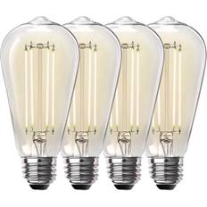 Feit electric led light bulb Feit Electric led light bulb 12w dimmable damp-rated glass clear/white 4-piece