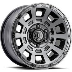 17" - 5/108 Car Rims ICON Alloys Thrust Wheel, 17x8.5 with 6 on 135 Bolt Pattern Smoked Satin