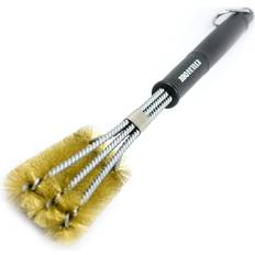 Cleaning Equipment Butler BBQ Brass BBQ Grill Brush Triple-Headed Cleaning Brush Brush