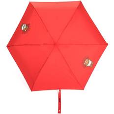 Moschino Teddy Bear-print folded umbrella unisex Polyester One Size Red