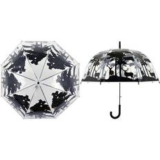 Esschert Design forest & stag umbrella see through dome 31" diameter brolly