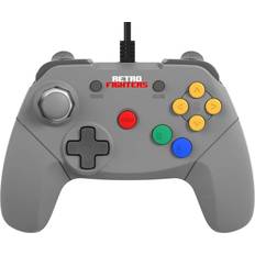 Nintendo 64 controller Retro Fighters Brawler64 Wired Grey Controller Nintendo 64