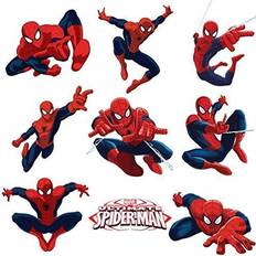 Marvel Kid's Room Marvel Spiderman Sticker Pack for Room Peel Stick Decal Ultimate Spider-man Party