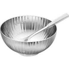 Lavastoviglie Sicuro Ciotole di Sale Georg Jensen Bernadotte Cellar & Spoon Ciotola di Sale 7.4cm 2pcs