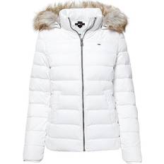 Tommy Jeans Mode Logo Parka Med Hætte - Hvid