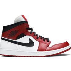 Air jordan 1 chicago NIKE Air Jordan 1 Mid M - White/Gym Red/Black