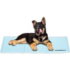 Kylmatta till hund Relaxdays Kylmatta Hund 50 x 90 cm Ljusblå