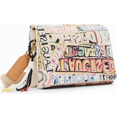 Desigual Totes & Shopping Bags Desigual Midsize lettering messenger bag MATERIAL FINISHES U