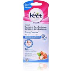 Veet Depilatorios Veet Facial Bandas De Cera Easy-Gel Wax 20 pcs