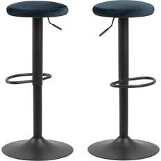 Blue Bar Stools Act Nordic Finch Bar Stool 82cm 2pcs