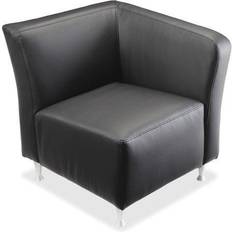 Leathers Lounge Chairs Lorell Fuze Modular Series Black Guest Lounge Chair