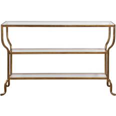 Gold Console Tables Uttermost 24668 Deline Console Table