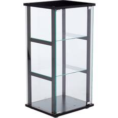 Glasses Glass Cabinets Coaster 950179 Curio Tempered Frame Glass Cabinet