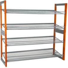 Gray Hallway Furniture & Accessories Kennedy International Organize It All 4 Tier Shoe Rack