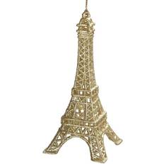 Yellow Christmas Decorations Kurt Adler Eiffel Tower Gold Christmas Tree Ornament