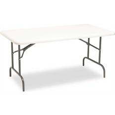 High top folding table Iceberg 60 in. Platinum/Powder Coated Plastic Folding High Top Table