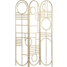 Gold Room Dividers Litton Lane DecMode Modern 3 Screen Room Divider