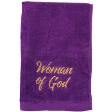 Or Serviettes Woman Of God Towel, Purple Serviette de bain Or