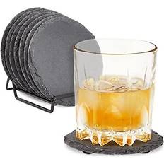 Serving Juvale 8-pack slate stone set Coaster