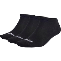 Elastane/Lycra/Spandex Intimo Adidas Thin Linear Low-Cut Socks 3-pack - Black/White