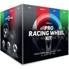 Game-Controllers MAXX TECH Pro Racing Wheel Kit Rat, gamepad og pedalsæt Sony PlayStation 4 Bestillingsvare, leveringstiden kan ikke oplyses