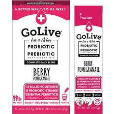 Vitamins & Supplements GoLive Probiotics & Prebiotics BERRY POMEGRANATE Synbiotic Powder. Probiotics Billion